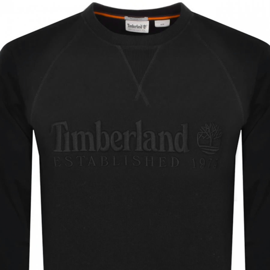 Alternative Image for ProductTimberland Crew Neck Logo Sweatshirt Black2